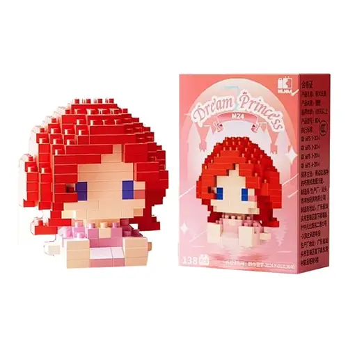 Disney 214 style Winnie LinaBell StellaLou Building Blocks Princess Cartoon Figrues Bricks Children's Assembly Toys Model Gift - Image 38