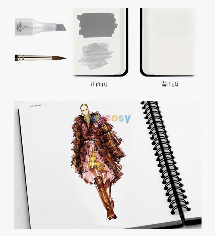 Fashion design Sketchbook Fashion picture hand drawn performance skills  course book - AliExpress