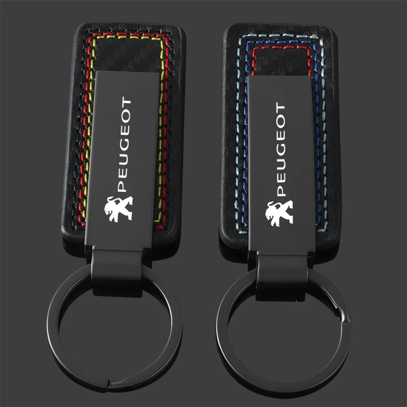 Portachiavi Per Auto Peugeot Con Fermaglio In Metallo - Design Elegante, Doppio Gancio, Per 206, 207, 208, 3008, 508 E Altri Modelli