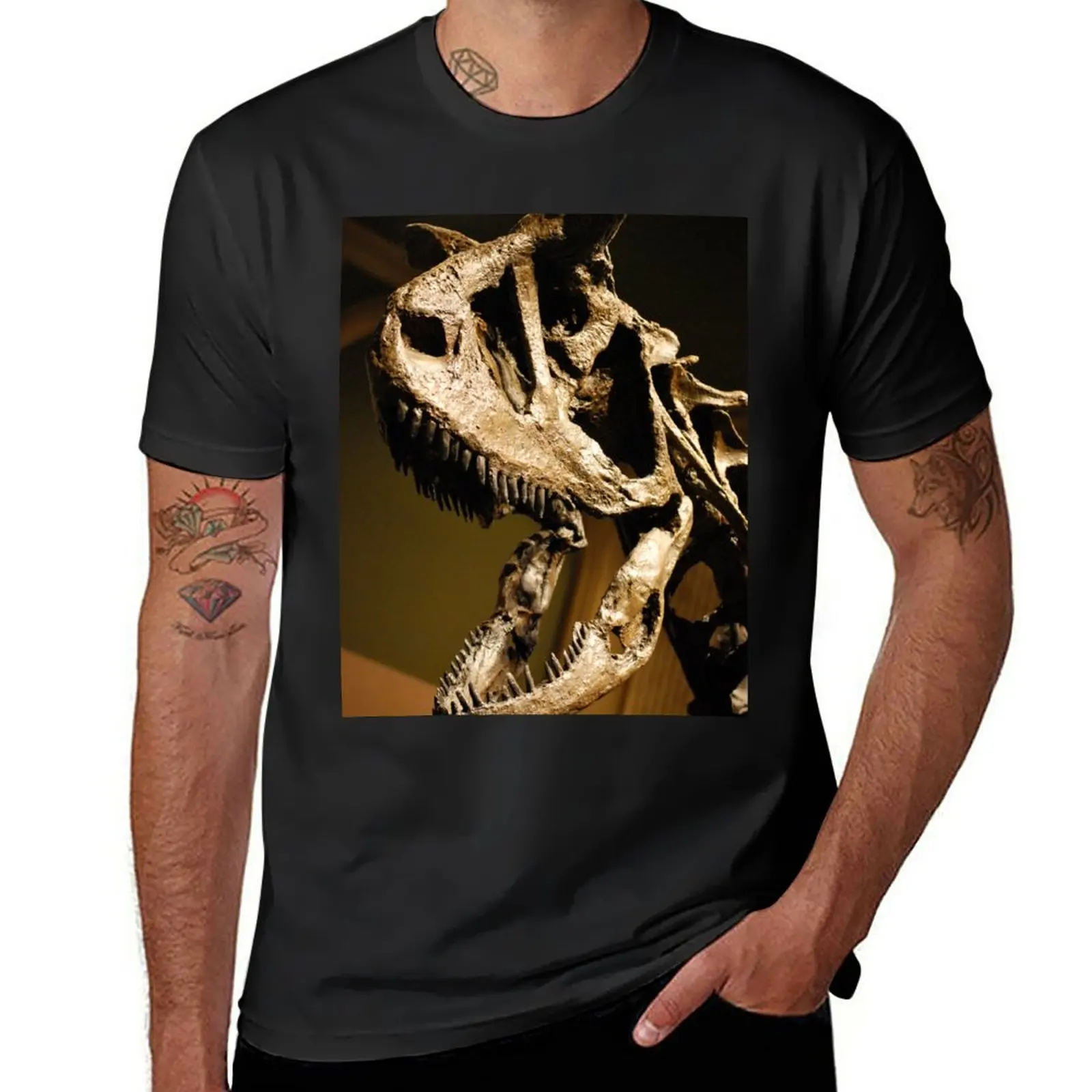 T-Shirt Super Carnotaurus Blacks Vintage Heavyweights Clothes For Men