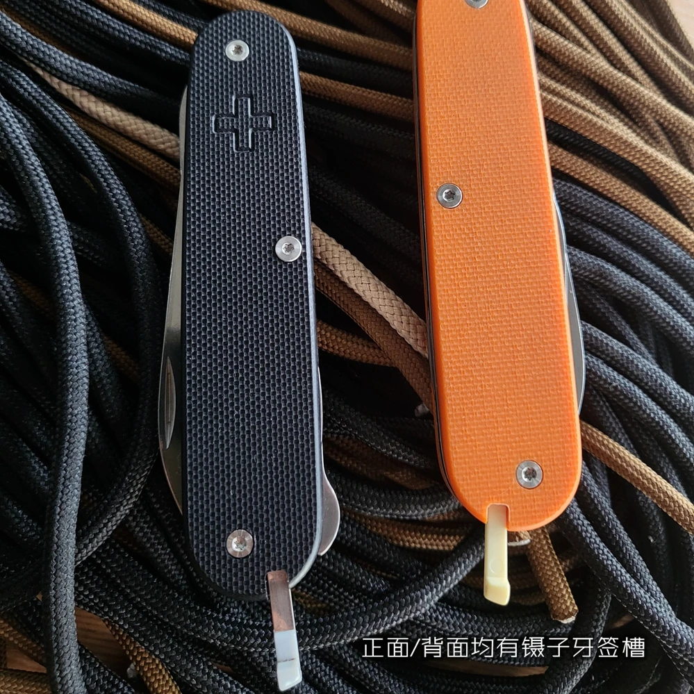 Pair Custom Made G10 Scales for 91 mm Victorinox Swiss Army