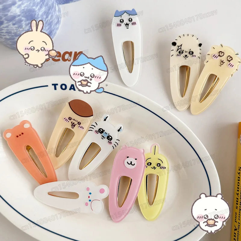

ハチワレ ちいかわ Chiikawa Girls Hair Clip Anime Sweet Student Bangs Clip Duck Cartoon Clip Girls Broken Hair Accessories Small Gifts