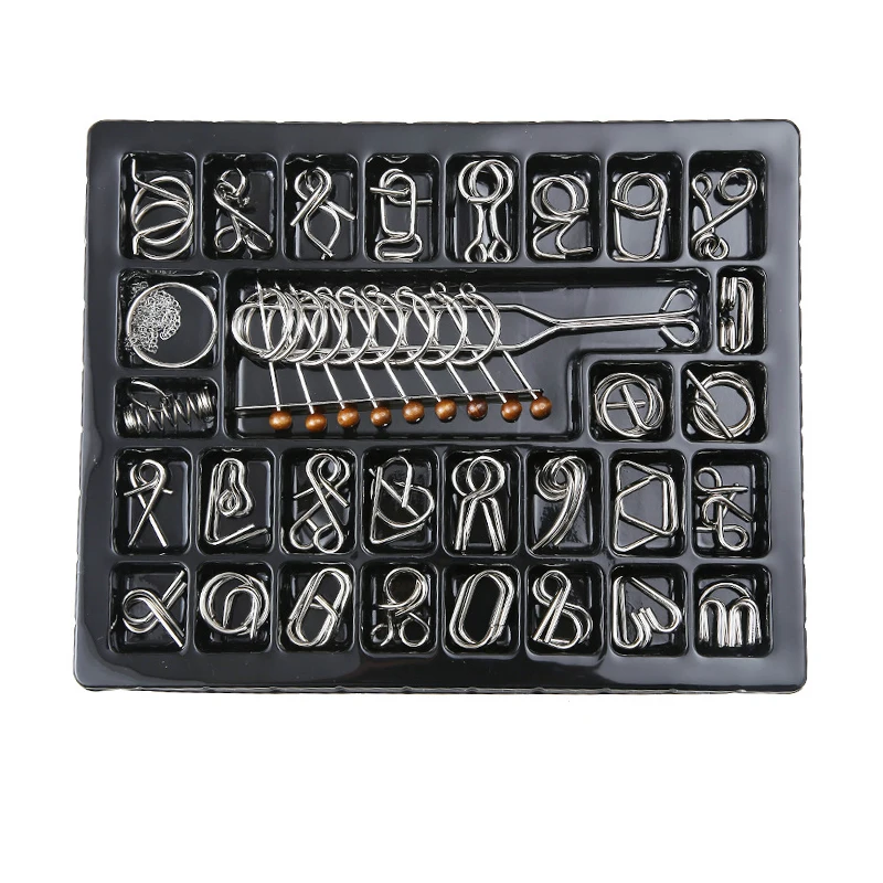 Challenging Metal Wire Brain Teaser Puzzle - Unlock and Interlock Game