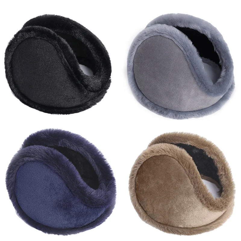 

Soft Plush Ear Warmer Winter Warm Earmuffs for Women Men Fashion Solid Color Earflap Outdoor Cold Protection Ear-Muffs Ear Cover