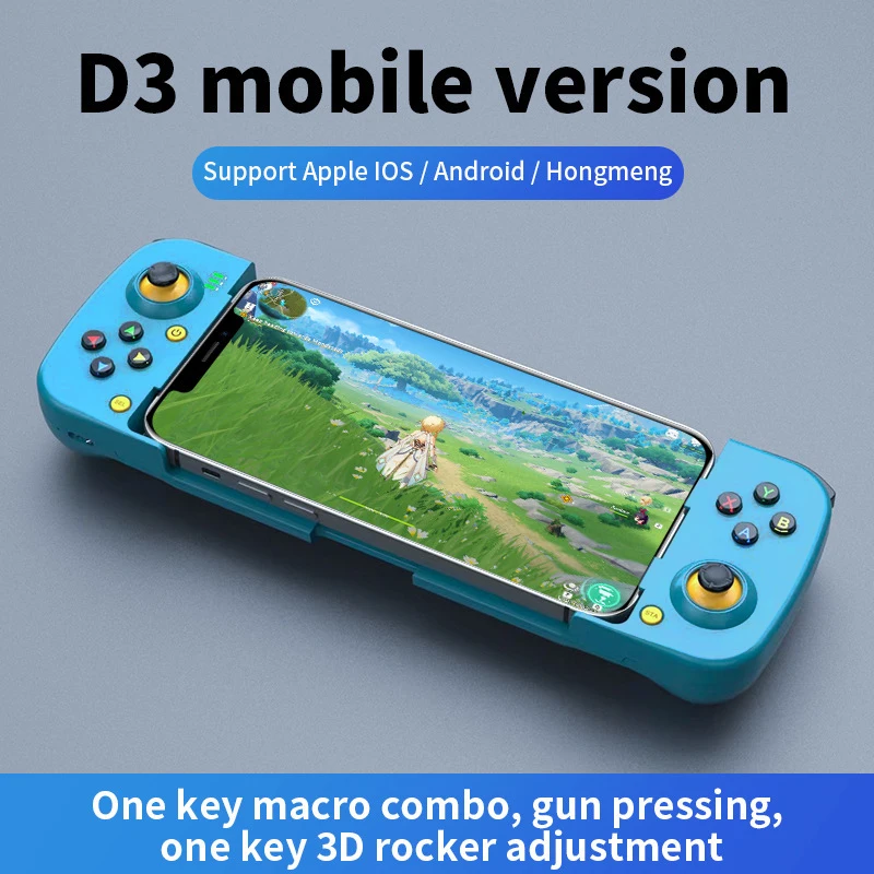 ワイヤレスビデオゲームコントローラー,携帯電話用のBluetooth 5.0を備えた格納式コントローラー,AndroidおよびiOSデバイス用