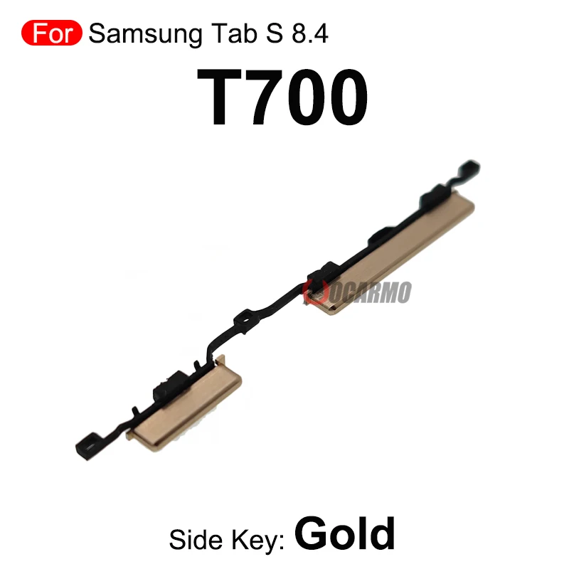 삼성 갤럭시 탭 S 8.4'' T700 SM-T700 측면 버튼 키용 블랙 골드 전원 볼륨 버튼 마이크로 SIM 카드 코브 교체