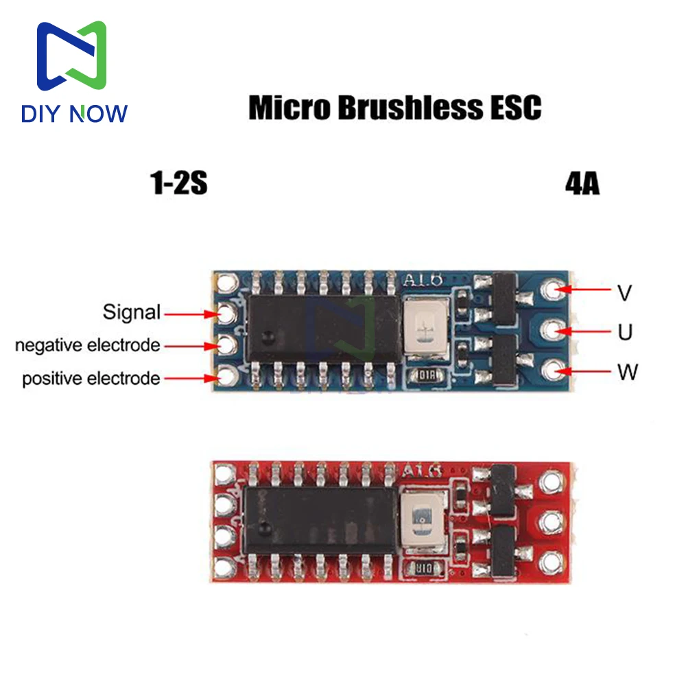 Micro ESC sans balais 6A/8A pour drone 1104-1503, pack de 2