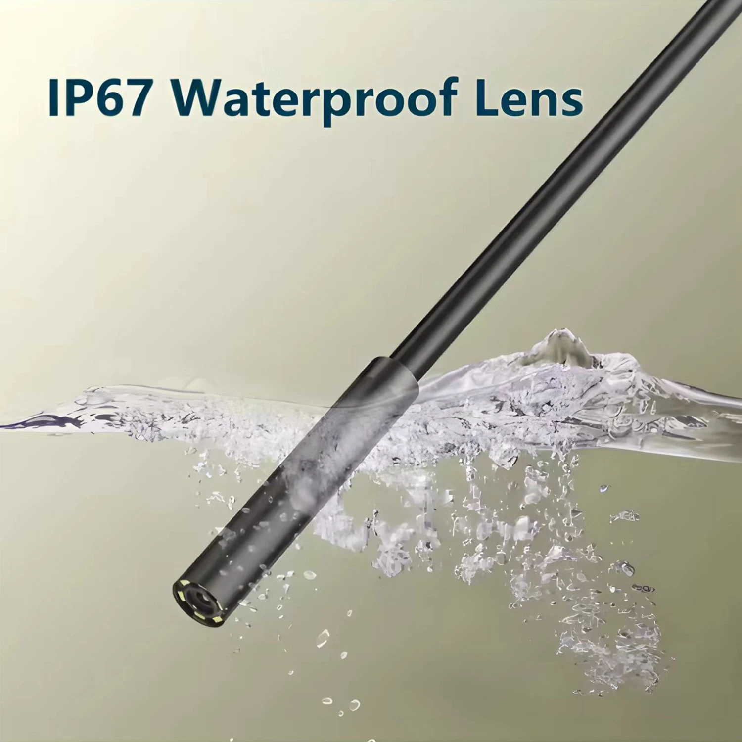 8mm endoscope camera 3-in-1 miniature inspection camera is suitable for inspection of waterproof pipes of industrial vehicles 3