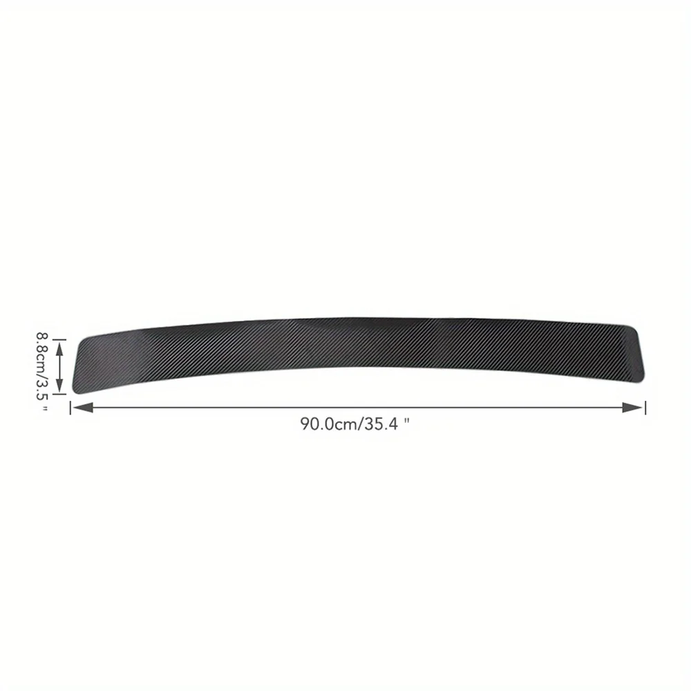 1개 90*8.8cm 리어 범퍼 보호 카본 파이버 스티커 (폭스바겐 골프 7 MK7 MK6 MK5 폴로 제타 티구안 액세서리용)