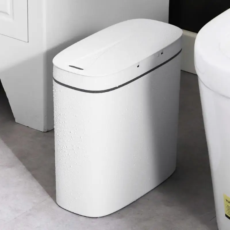 

Touchless Smart Trash Can Automatic Sensor Garbage Bin for Kitchen Bathroom Toilet Waste Bins USB Charging Waterproof Dustbin