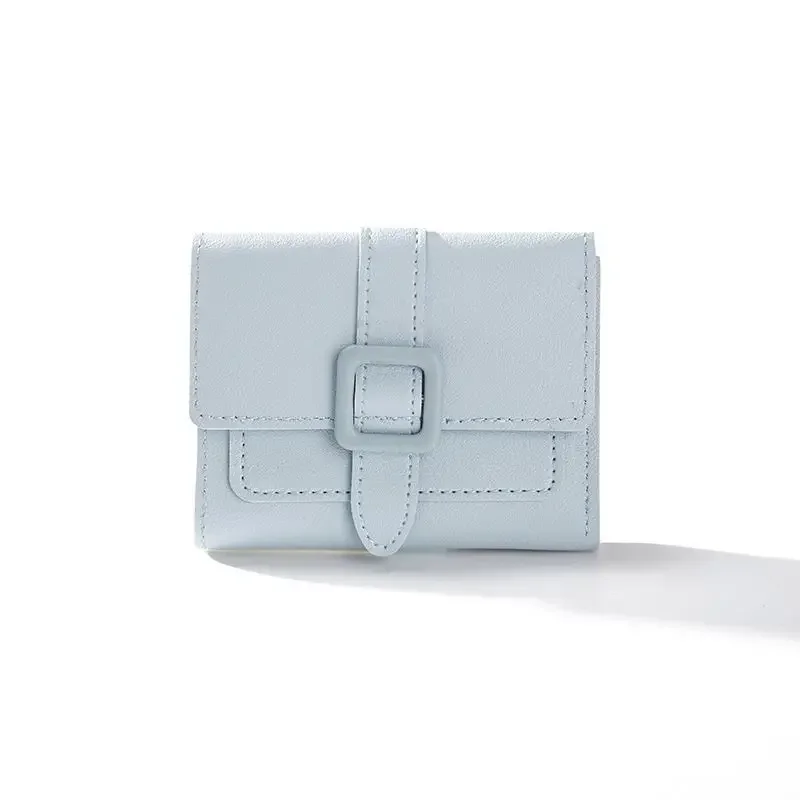 Candy Color Small Wallets PU Leather Coin Pures Ladies Card Holder Mini Design Standard Short Purses for Women Solid Purses
