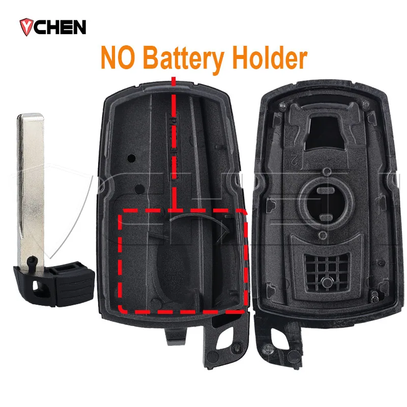 Premium Key Fob Shell Case - Smart Remote Cover Housing, 3-Button Design