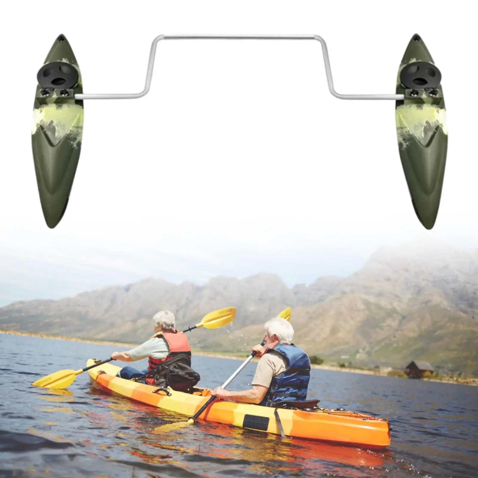 Kayak Stabilizers Outrigger Floats Easy to Install with Arms Rod Kayak Stabilizers Outrigger Floats Easy to Install with Arms Rod