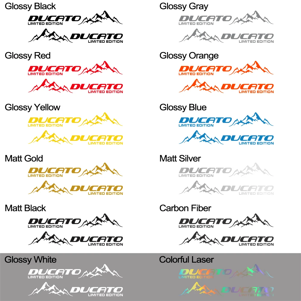 반 산악 스타일링 Fiat Ducato Maxi Ⅲ 8 35 자동차 Canper 비닐 제한 에디션 장식 데칼 자동 튜닝 액세서리