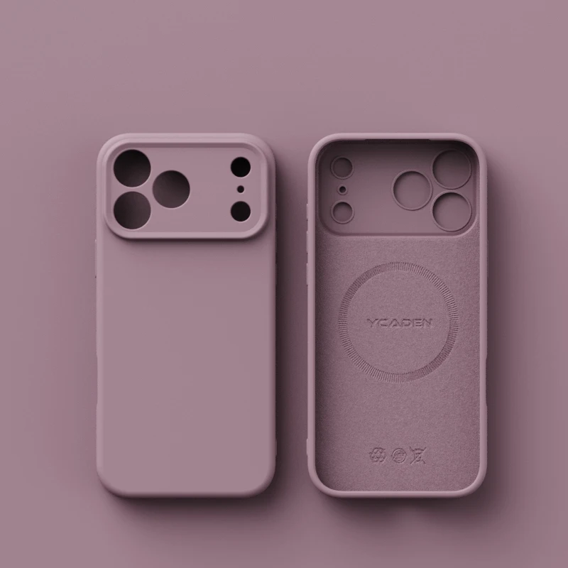 Premium Liquid Silicone Magnetic Case with Matte Finish and Magsafe Compatibility