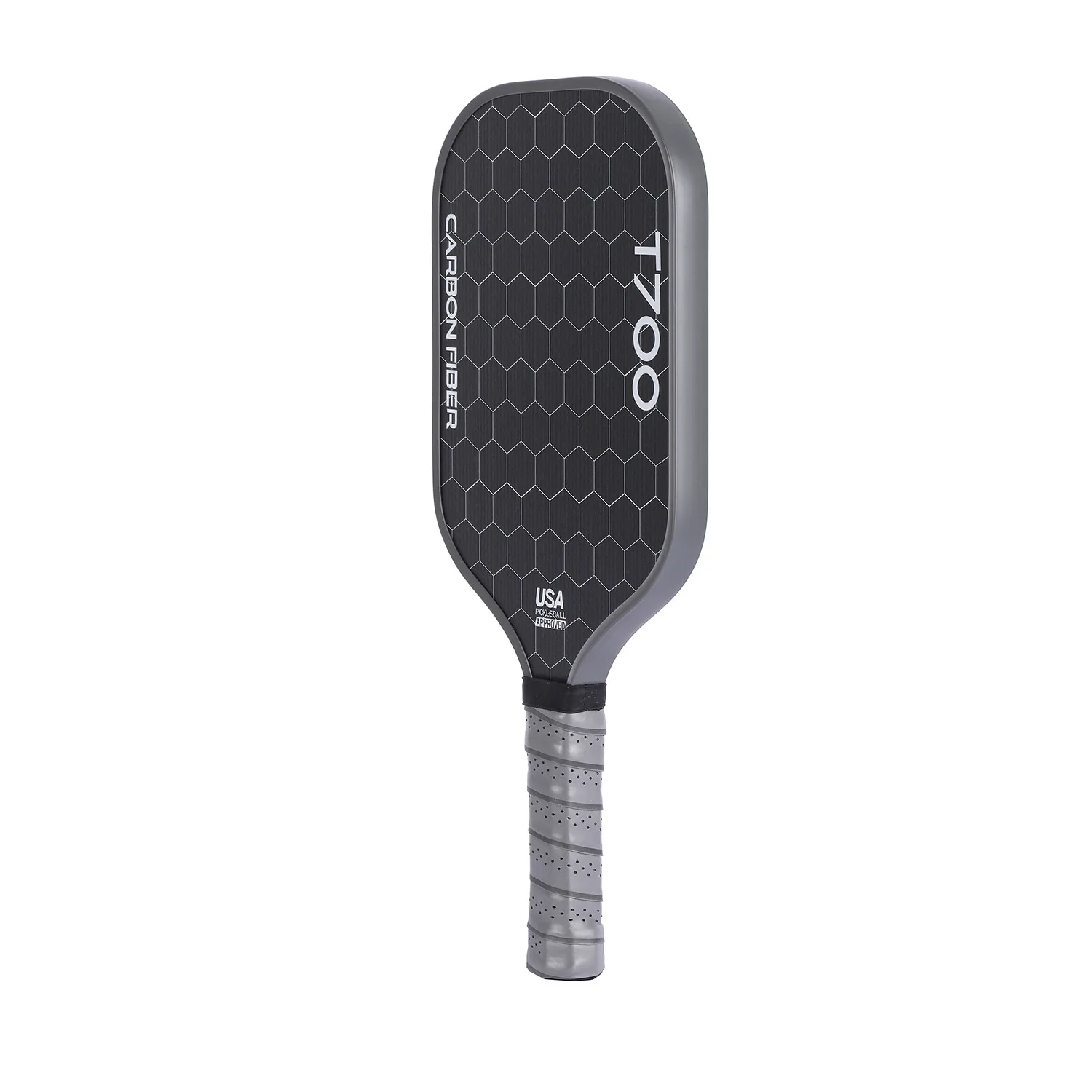T700 Carbon Fiber Pickleball Paddle, Carbon Friction Surface, Polymer Honeycomb Core, Enhanced Power, Spin and Control, 16mm