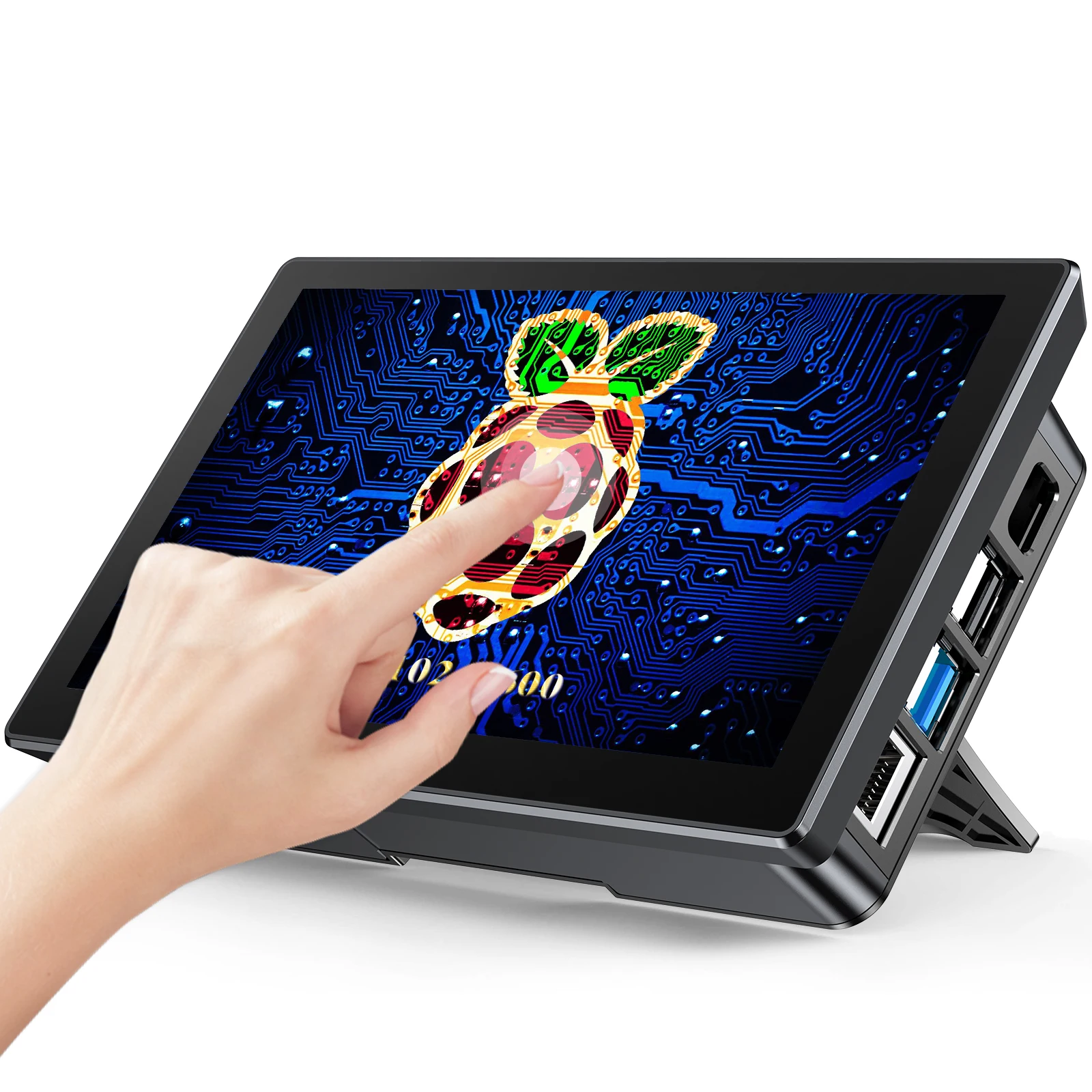 Eviciv-タッチスクリーンRaspberryPi 4,10.1インチ,hdmiラップトップ,1920x1200 fhdモニター