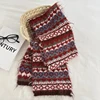 Women's Winter Scarf Sweet Warm Fel Island Style Knitted Wool Scarf High End Retro Thickened Warm Woolen Scarf Fashion Scarf