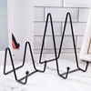 1pc Plate Display Stand Picture Easel Metal Plate Stands Holder Display Pictures Frame Photo Decorative Plate Dish Tabletop Arts 6