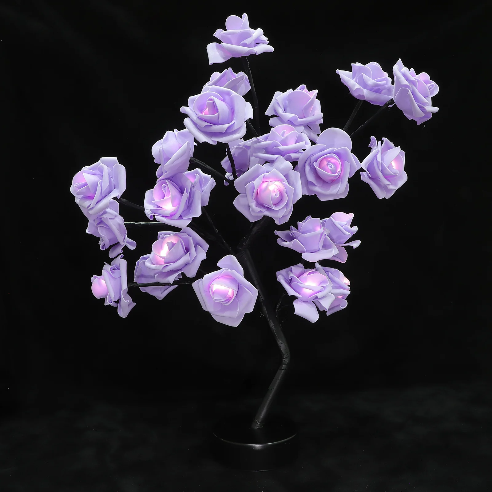 

Desk Lamp Rose Lantern Home Decor Light House Decorations for Plastic Roses Tree