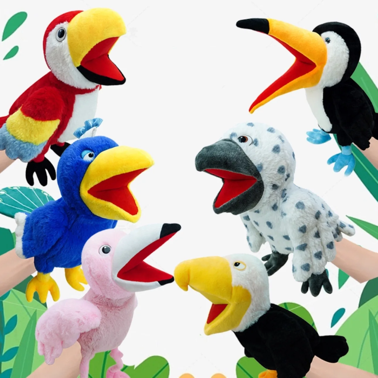 Títere De Mano De Loro Realista - Peluche Interactivo Para Niños, Contar Historias, Teatro Y Juego Simbólico
