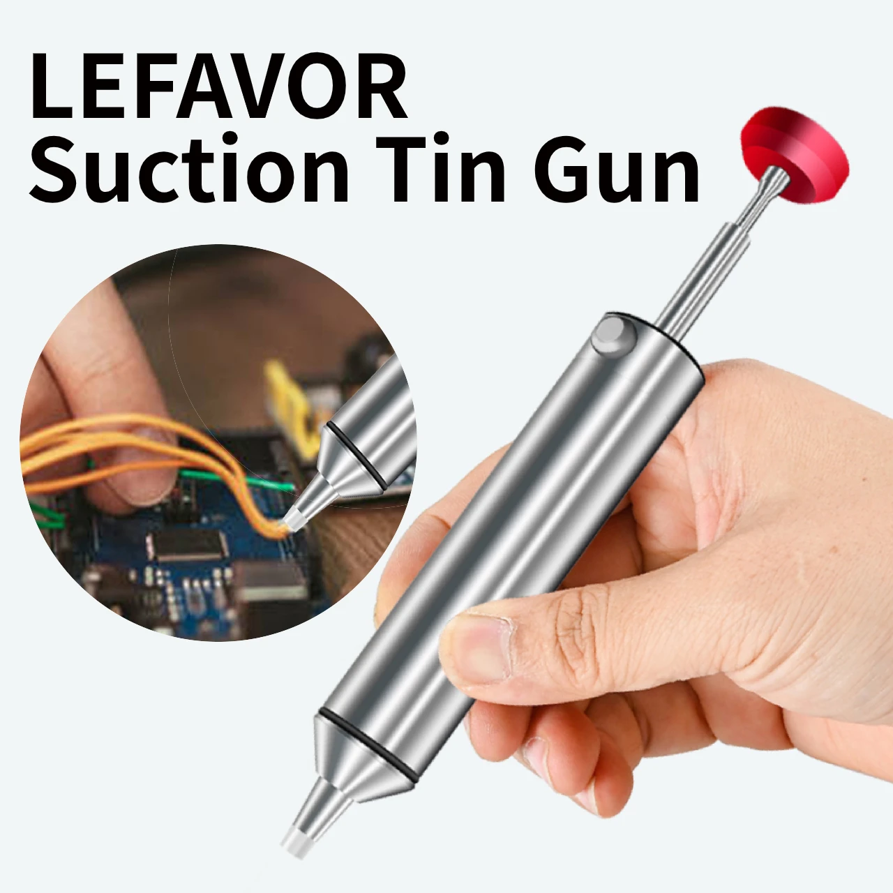 LEFAVOR Welding Sucker Desoldering Tin Pump Welding Extractor For Soldering Sucker Pen Removal Vacuum Solder Iron Repair Tool