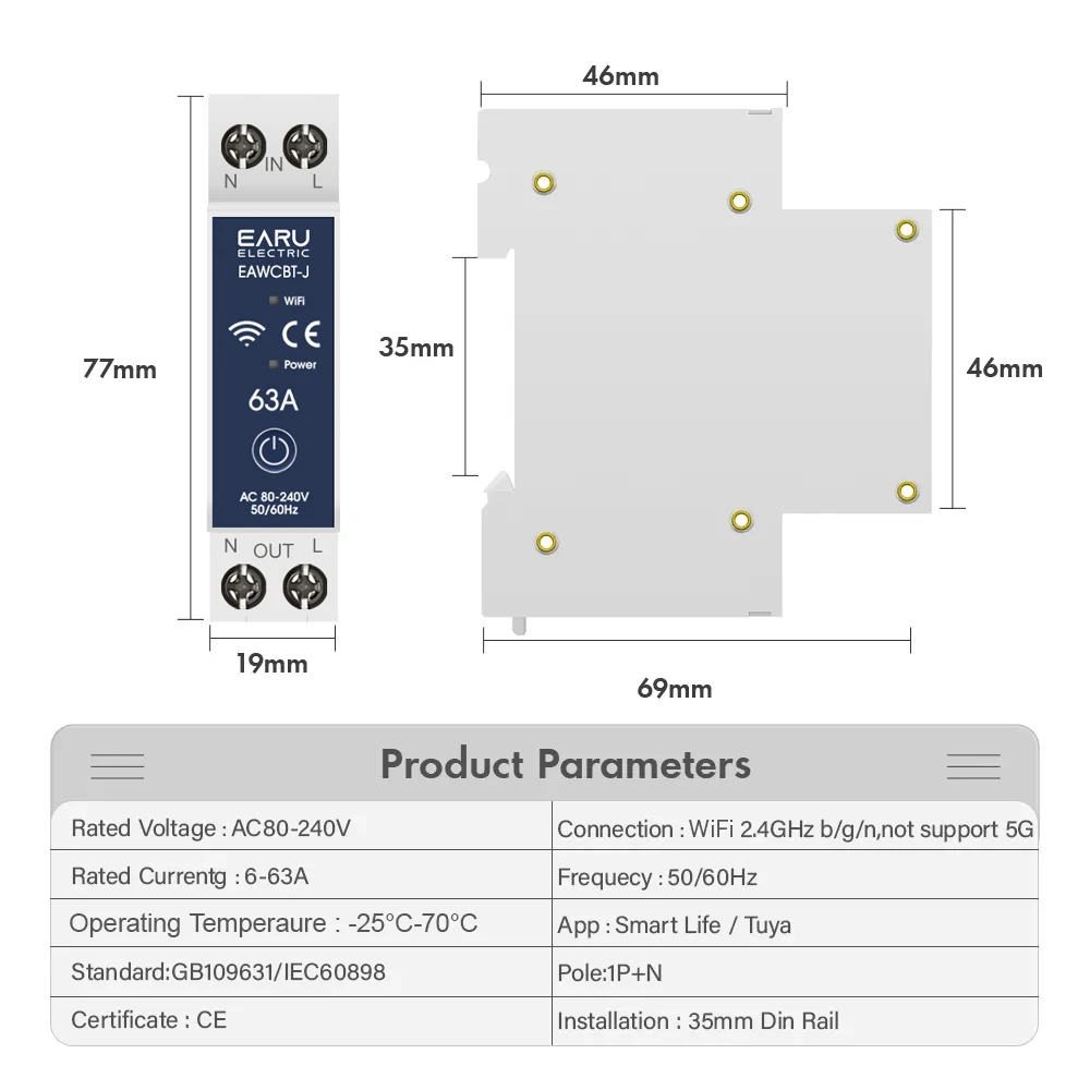tuya smartlife interruptor inteligente medidor de energia 01