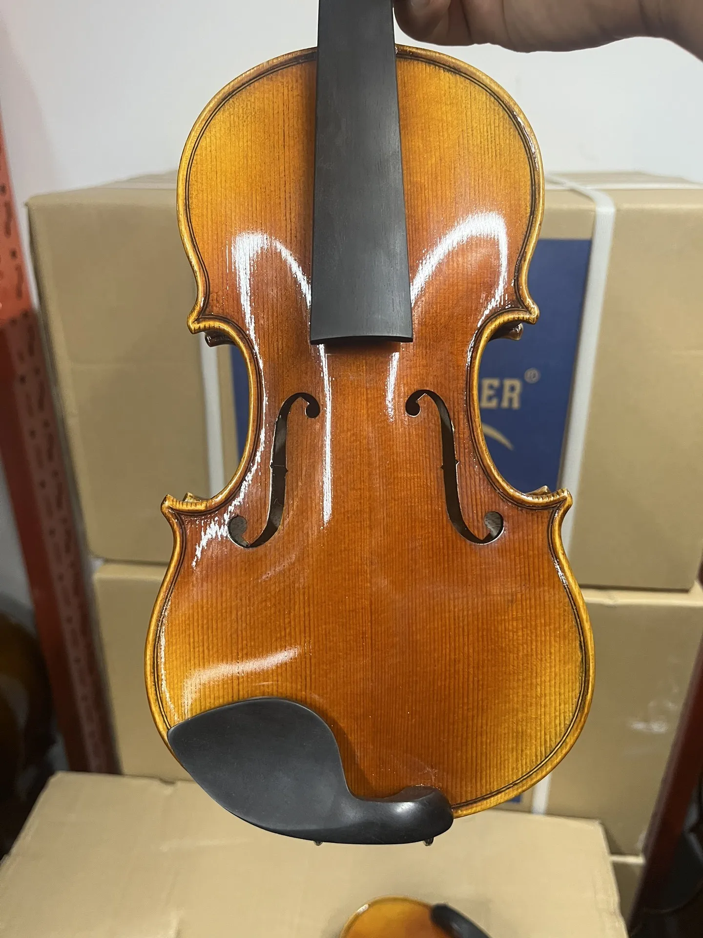 children Stradivari handmade violin 1/2 1/4 1/8 1/10 Spruce panel, maple back panel Violino set Musical Instrument with Hard box