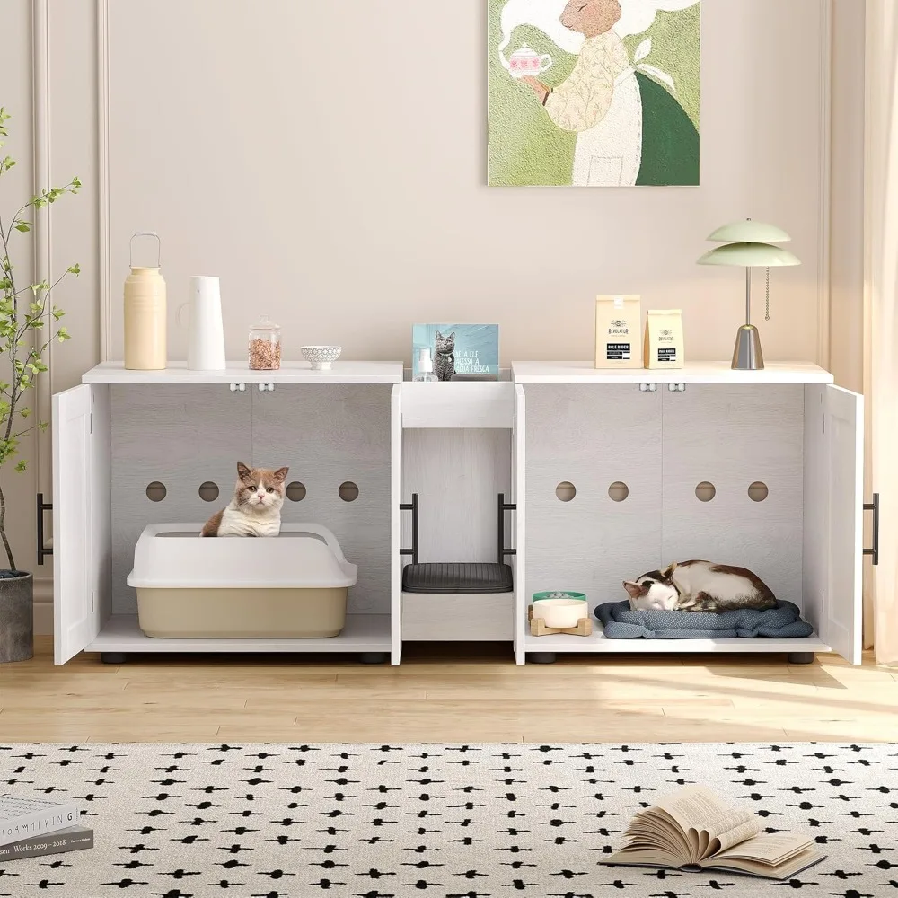 Wooden Cat Litter Enclosure 2