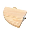Parrot Bird Wood Perch Stand Platform Rectangle Fan-shaped Shelf Stand Board For Budgie Parakeet Cockatiel Hamster Gerbil Rat 5