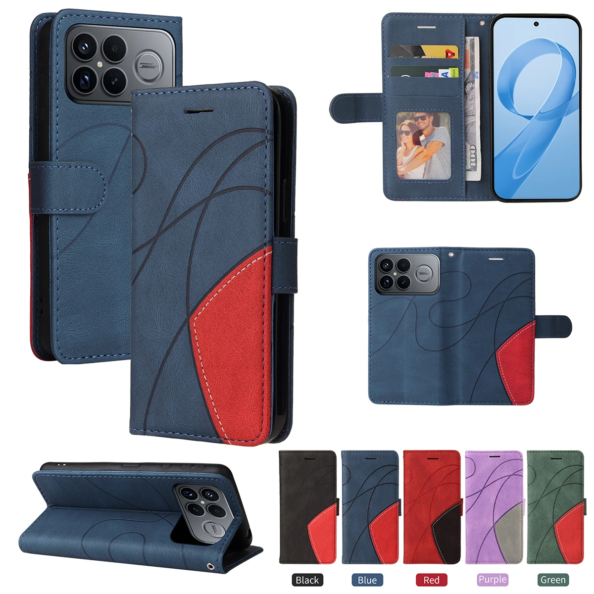 Magnetic Wallet Flip Luxury Leather Phone Case Cover