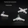 1~4PCS 5mm Aquarium Fish Tank Water Pipe Fittings Air Pump Hose Distributor Splitters Elbow Tee Transparent Acrylic Connectors 3