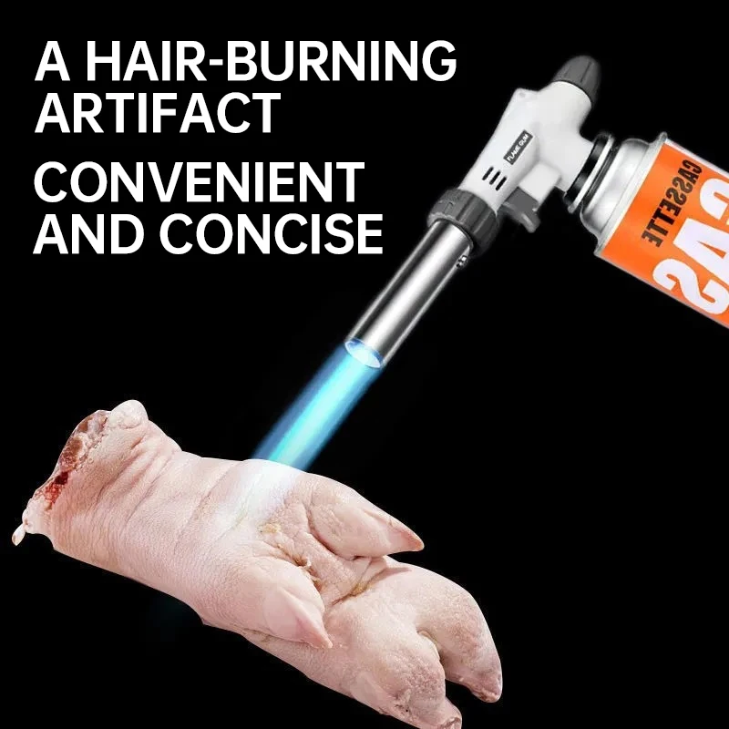 Portable Flame Gun Cooking Spontaneous Combustion Butane Gas Torch Lighter Welding Burner Gas Torch Barbecue Camping Cooking