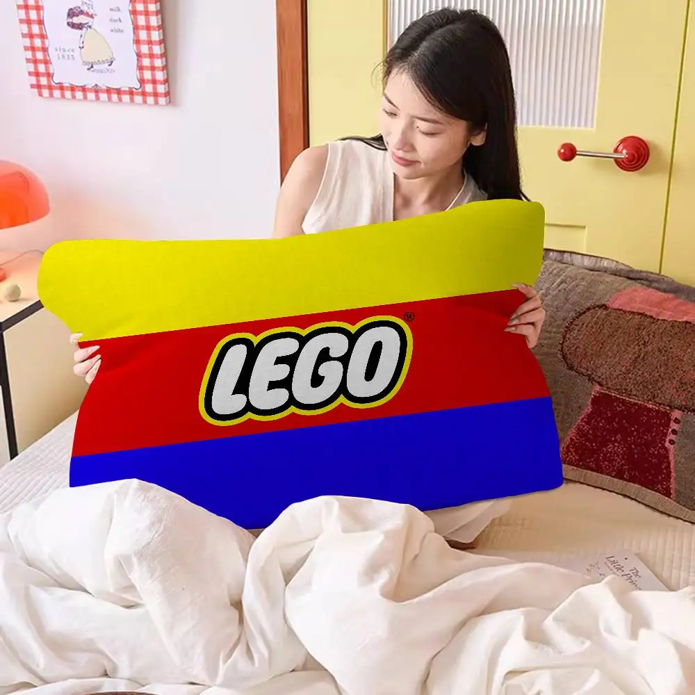 Lustige Cartoon-Abstrakte L-Legos Kissenbezüge & Baumwoll-Kisseninnereinlagen – Niedlich, Anti-Öl, Polyester- & Baumwolloptionen – Detail 12