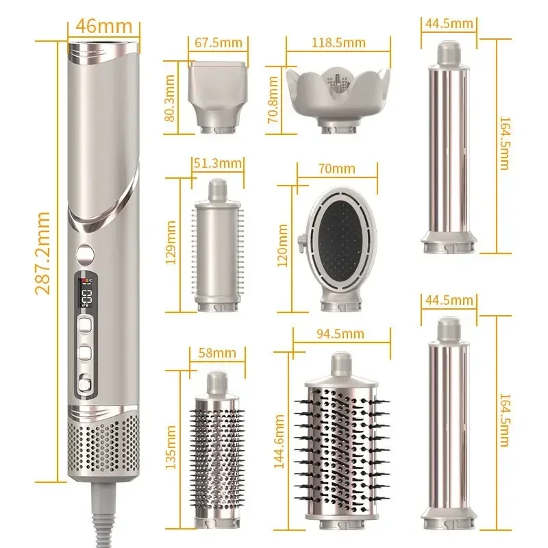 Hair Dryer Hair Styling Tools 8 in 1 Folding Airwrap High Speed 110000rpm