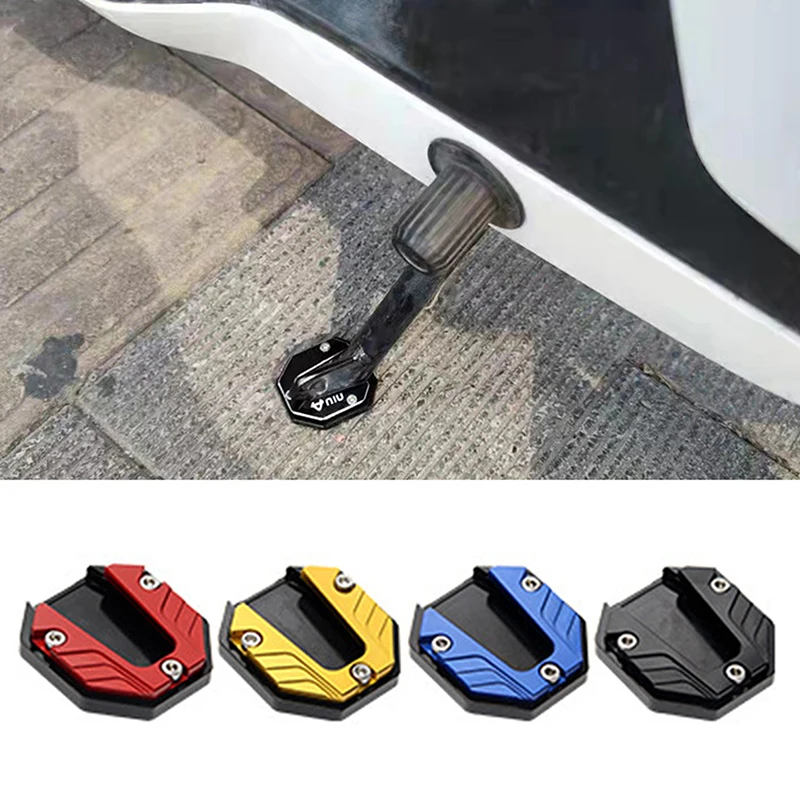 Motorcycle Kickstand Extender Foot Side Stand Extension Pad Support Plate Anti-skid Enlarged Base