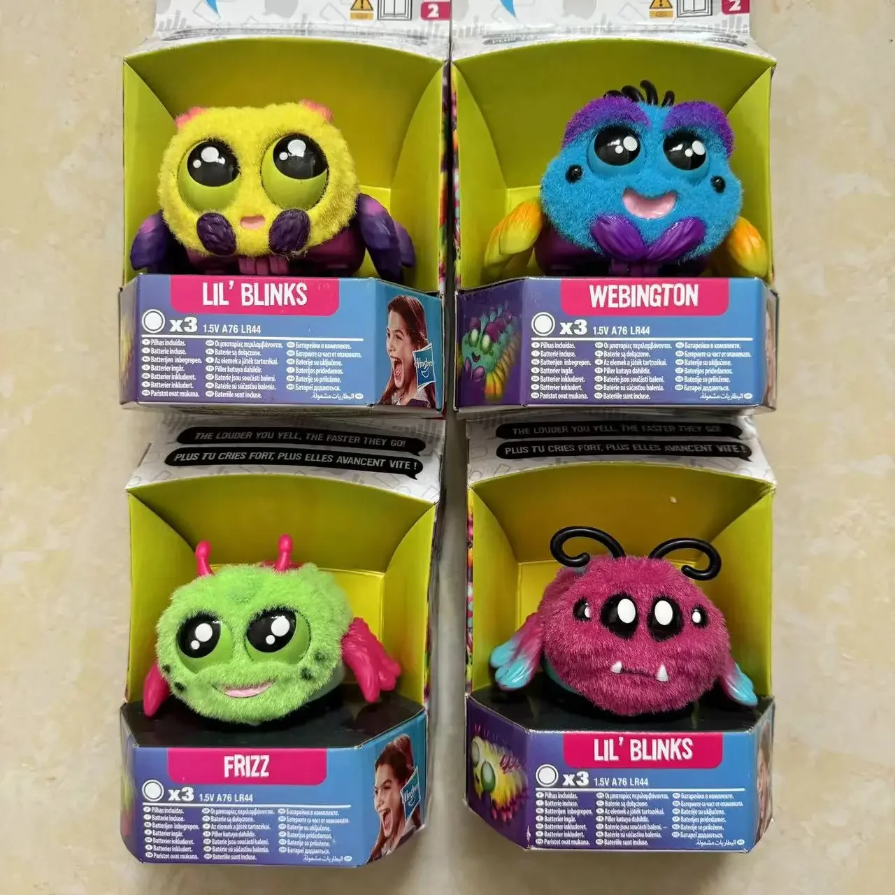 Original Yellies Stimme aktiviert Spinne Haustier interaktive Spielzeuge niedlichen gelehrten Spinne schreit elektronische Haustiere Spielzeug Figur Modell