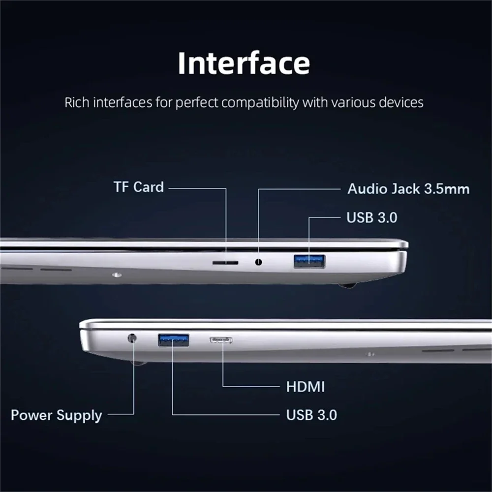 2025 14.1" Portable Windows 11 Pro Laptop Computer Intel Core i9 8950HK HD Screen 16GB RAM 1TB 2TB SSD Gaming laptops Pc Gamer 6