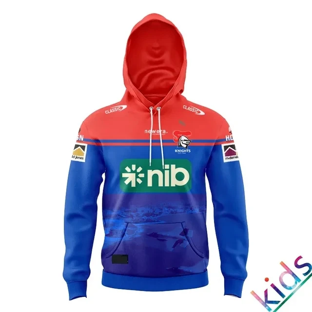 Knights Anzac Hoodie Rugby Jersey Kids-Women's-Men's Size S-5XL