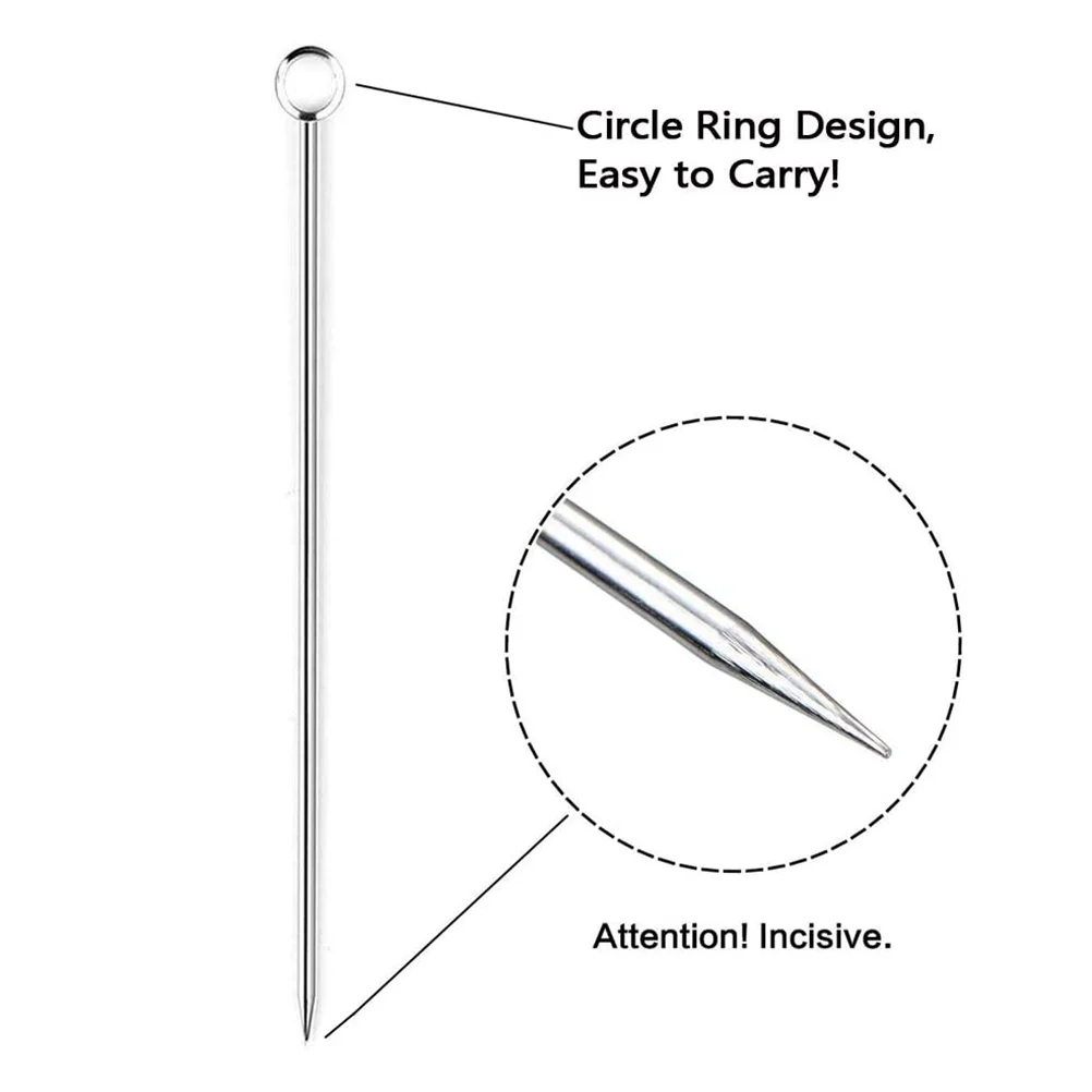 Средство для приготовления коктейлей, средство для зубочисток, палочки для фруктов, металлические зубочистки, Мартини, палочки, необычные украшения, оливковые