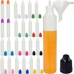 5PCS 30ML/60ML Wholesale Eyes Liquid Dropper Refillable Bottles Empty Plastic Squeezable Travel Cosmetics Paint Ink Containers