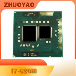 Core i7-620M i7 620M SLBTQ SLBPD 2.6 GHz Dual-Core Quad-Thread CPU Processor 4M 35W Socket G1 / rPGA988A