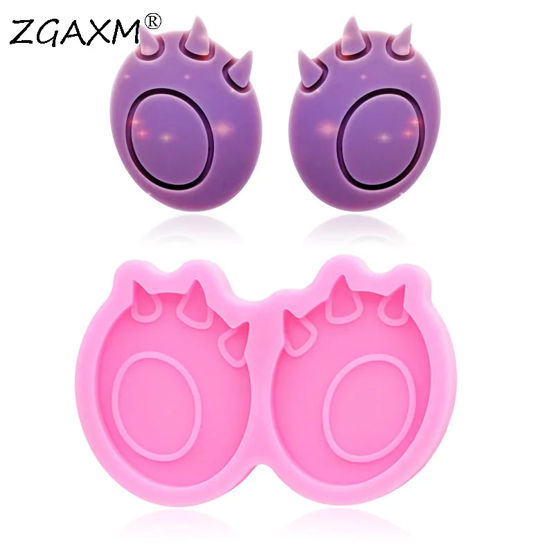 

LM 204-Shiny pendant kawaii Polymer Clay Epoxy resin Molds DIY dragon egg cake design Silicone mold Fondant Chocolate Mold