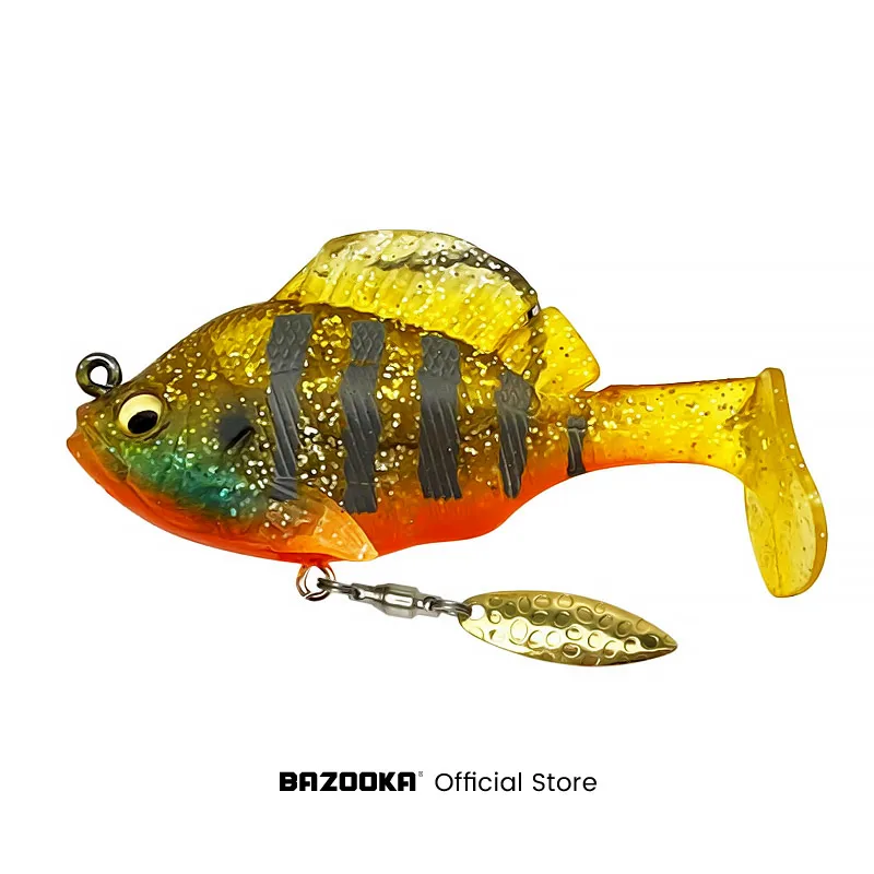Bazooka Swimbait Angeln Weicher Köder VIB Jig Sinking Spinnerbait Blei T Schwanz Shad Löffel Wobbler Silikon Für Hecht Bass Winter Köder – Detail 16