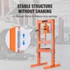 Hydraulic 6 Ton H-Frame Garage Floor Adjustable Shop Press with Plates, 6T, Orange 5