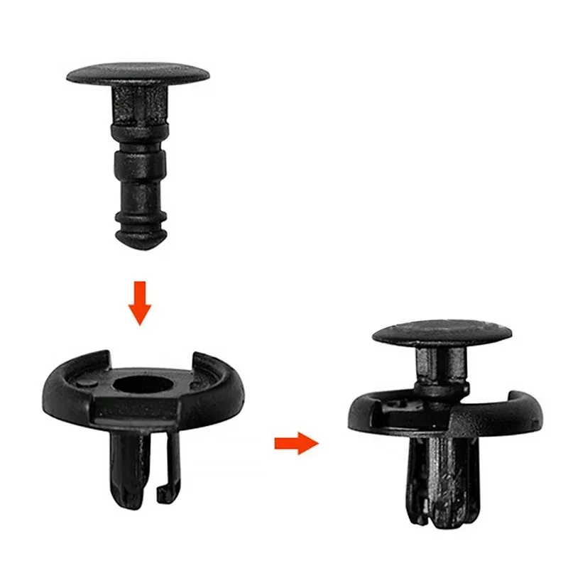 7mm Hole Bumper Fender Retainer Clip Rivet Fastener Clips 09409