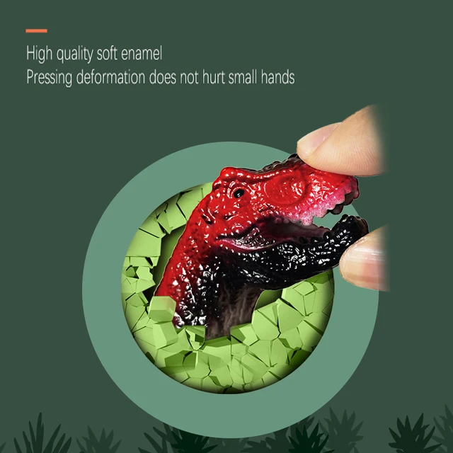 5pcs Finger Dinosaur Puppet Toys Battle Role Play Toy Velociraptor Mini Hand Animal Model Doll Soft Rubber Gloves Gifts for Boys 4