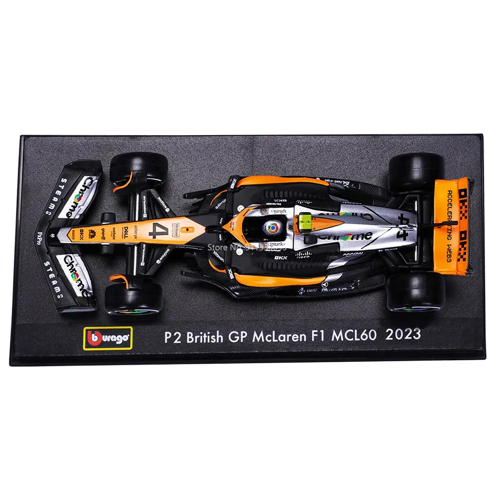 Modèle Réduit Burago McLaren MCL60 2023 Grand Prix Britannique F1 - Échelle 1:43 - Neuf En Vitrine