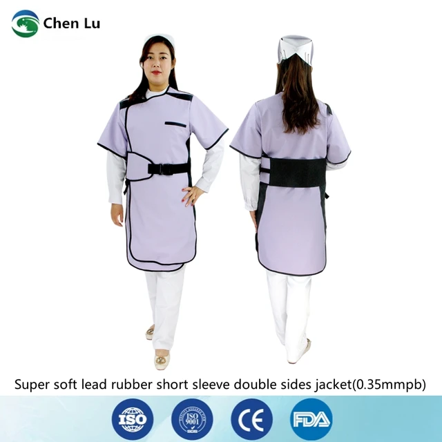 Vêtements Plomb Vêtements Protection Contre Rayons X,Vêtements Plomb à  Simple Face Ultra Légers Doux pour Médecins et Patients,Blue-L