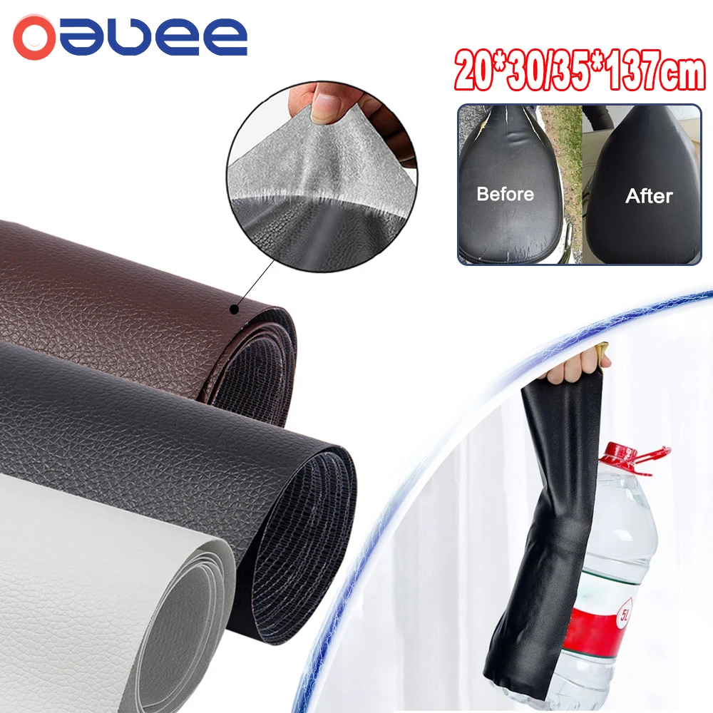 35*137cm Self-adhesive Pu Leather Patch, Sofa Repair Tape, Pu Leather  Repair Kit, Artificial Lychee Texture Self-adhesive Pu Leather Roll,  Scratch Resistant, Waterproof, Wear-resistant, Diy Pu Leather Patch,  Suitable For Cabinets, Sofas, Pu